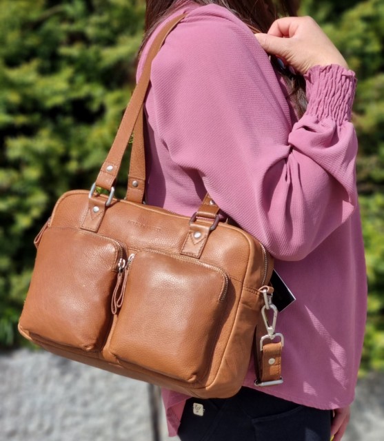 House of Sajaco Skinnveske, cognac