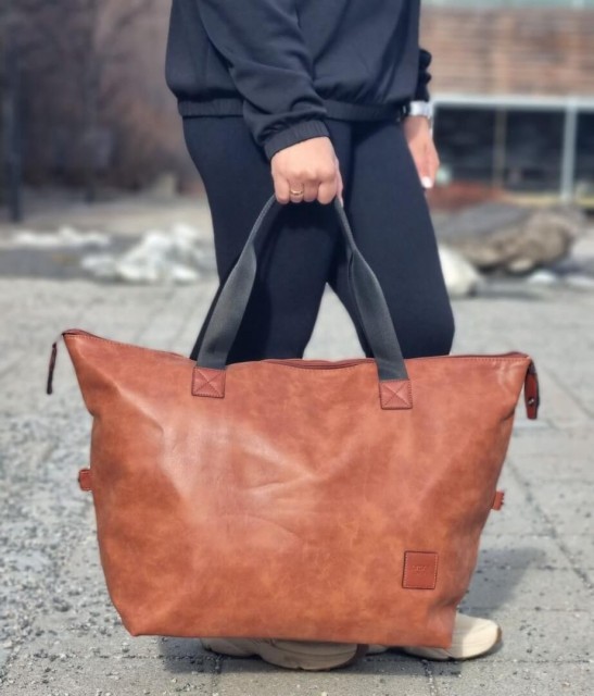 Lycke Stor Weekendbag, cognac