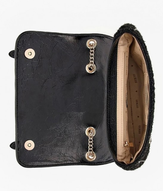   Guess Adam Convertible Xbody Flap Skulderveske, svart