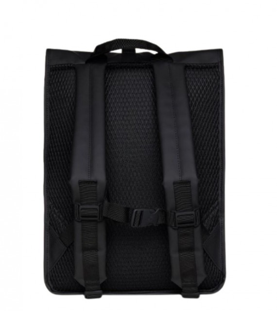 Rains Rolltop Rucksack Mesh, Black