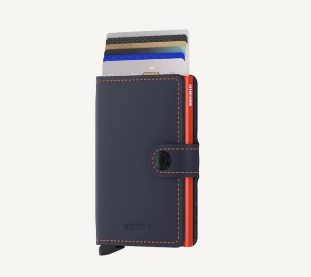 Secrid Miniwallet, Nightblue Orange