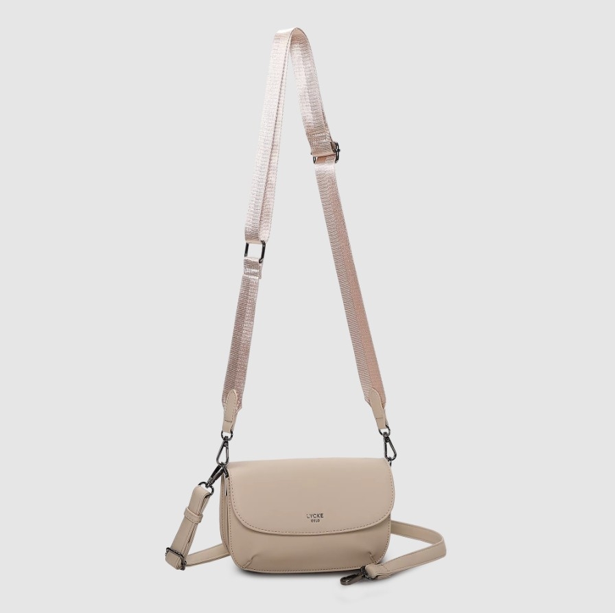 Lycke Flap Bag Levanger, Beige