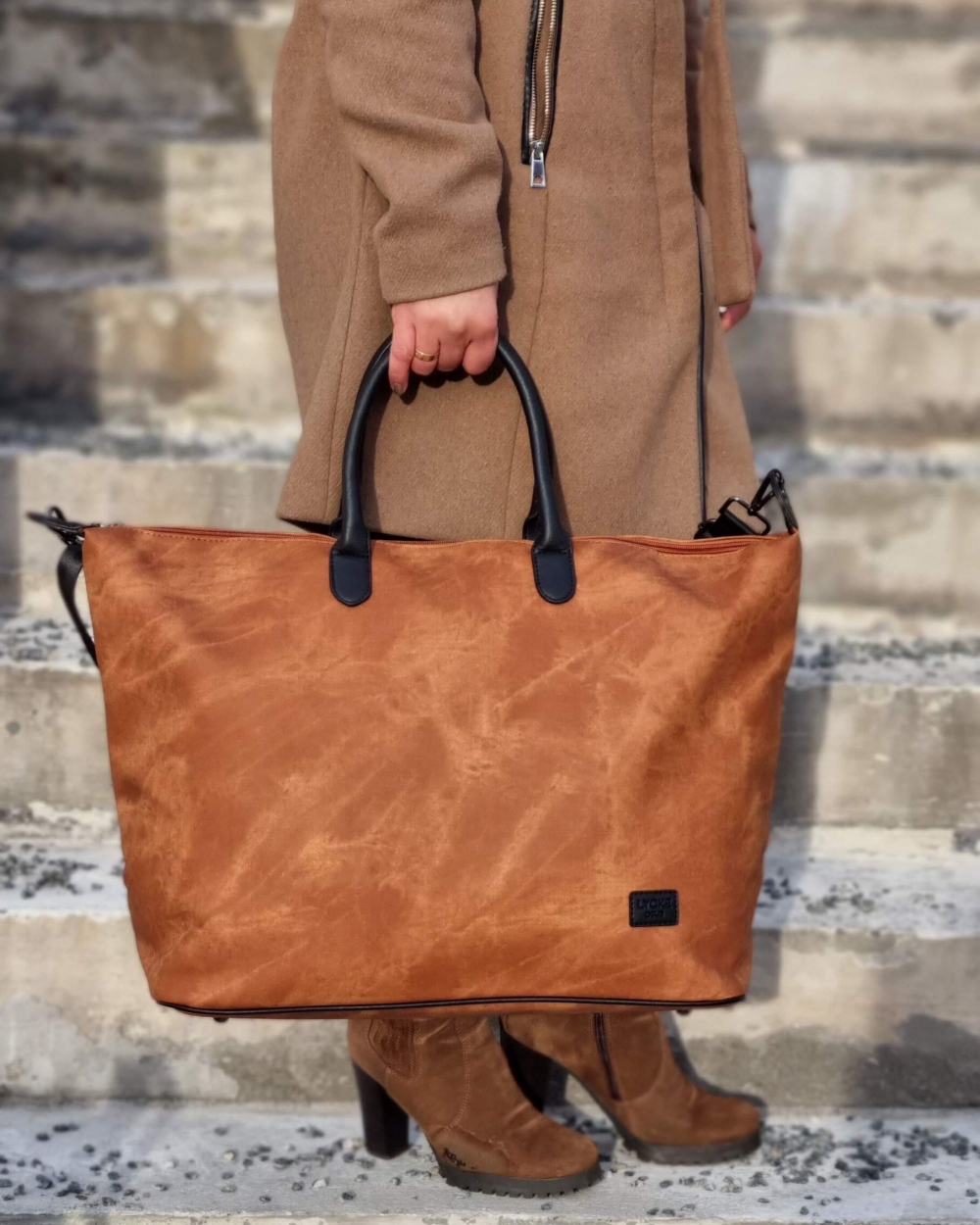 Lycke Weekendbag,cognac