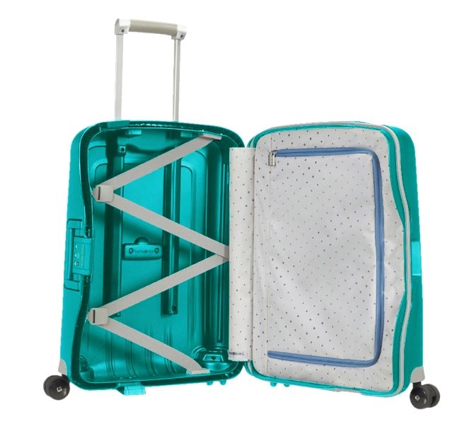 Samsonite S´Cure Kabinkoffert 55 cm, Aqua Blå