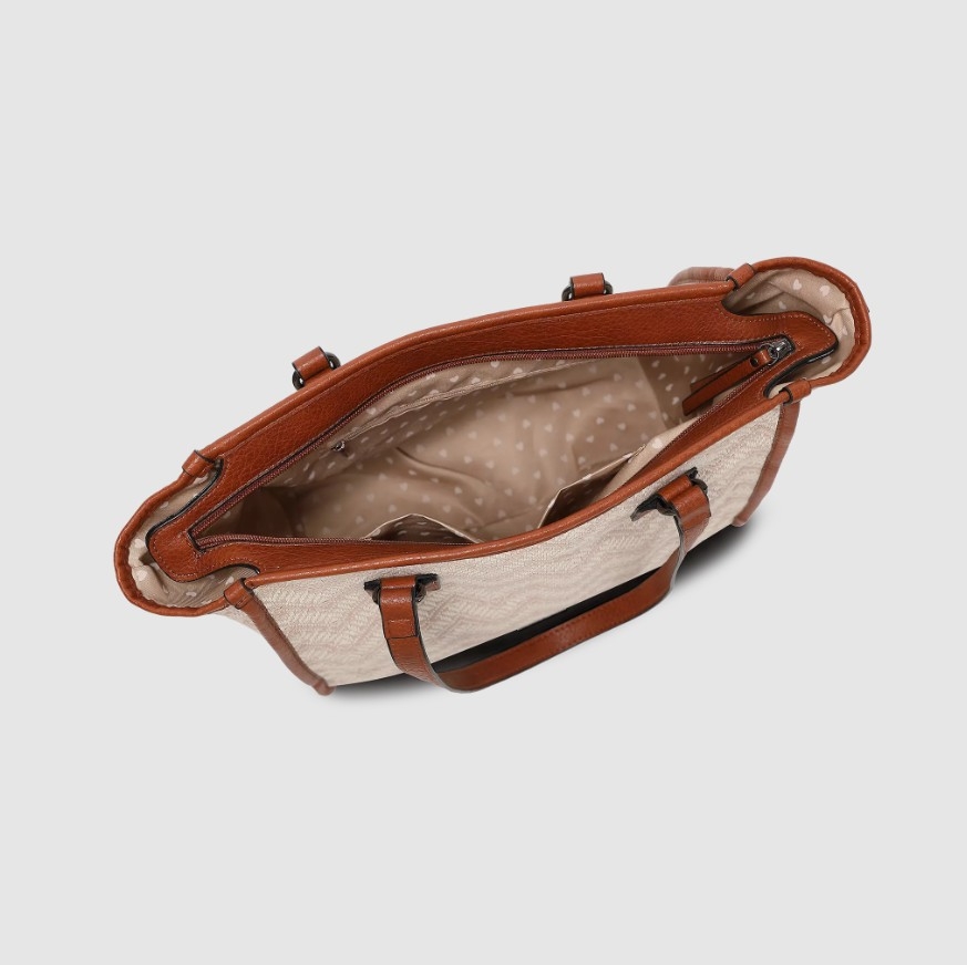 Lycke Tote Bag Flora, Beige