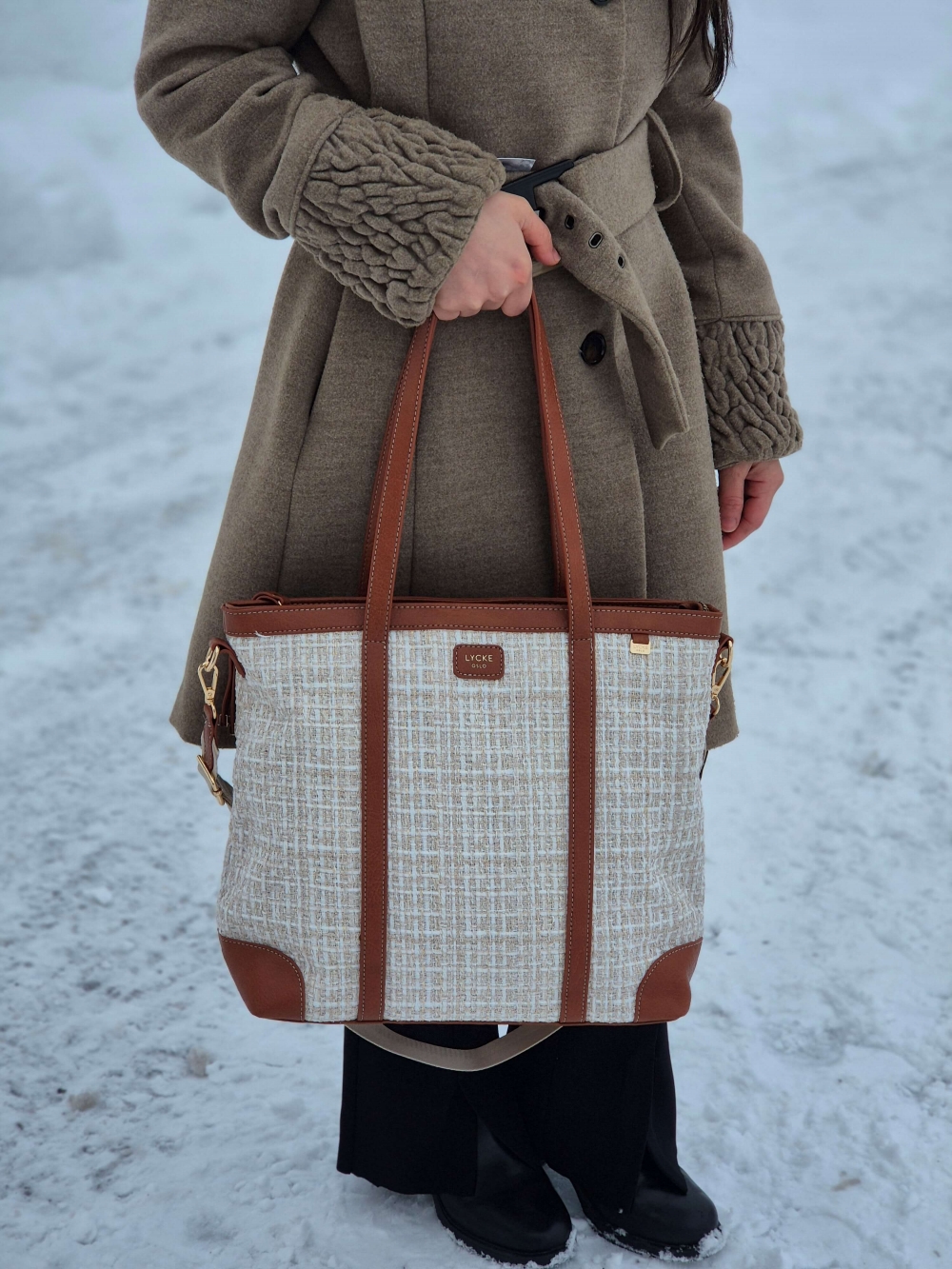 Lycke Tote Bag, Beige