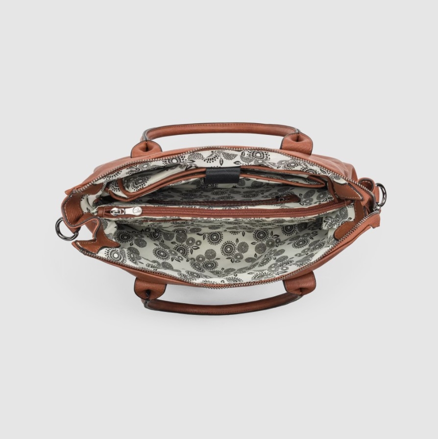 Puccini Computer Bag Donna, Cognac