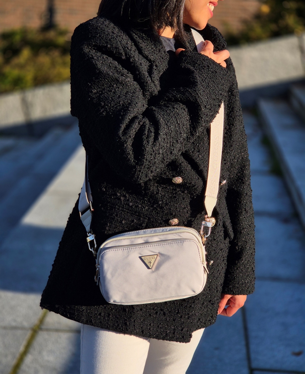 Guess Eco Gemma Crossbody Camera, Taupe