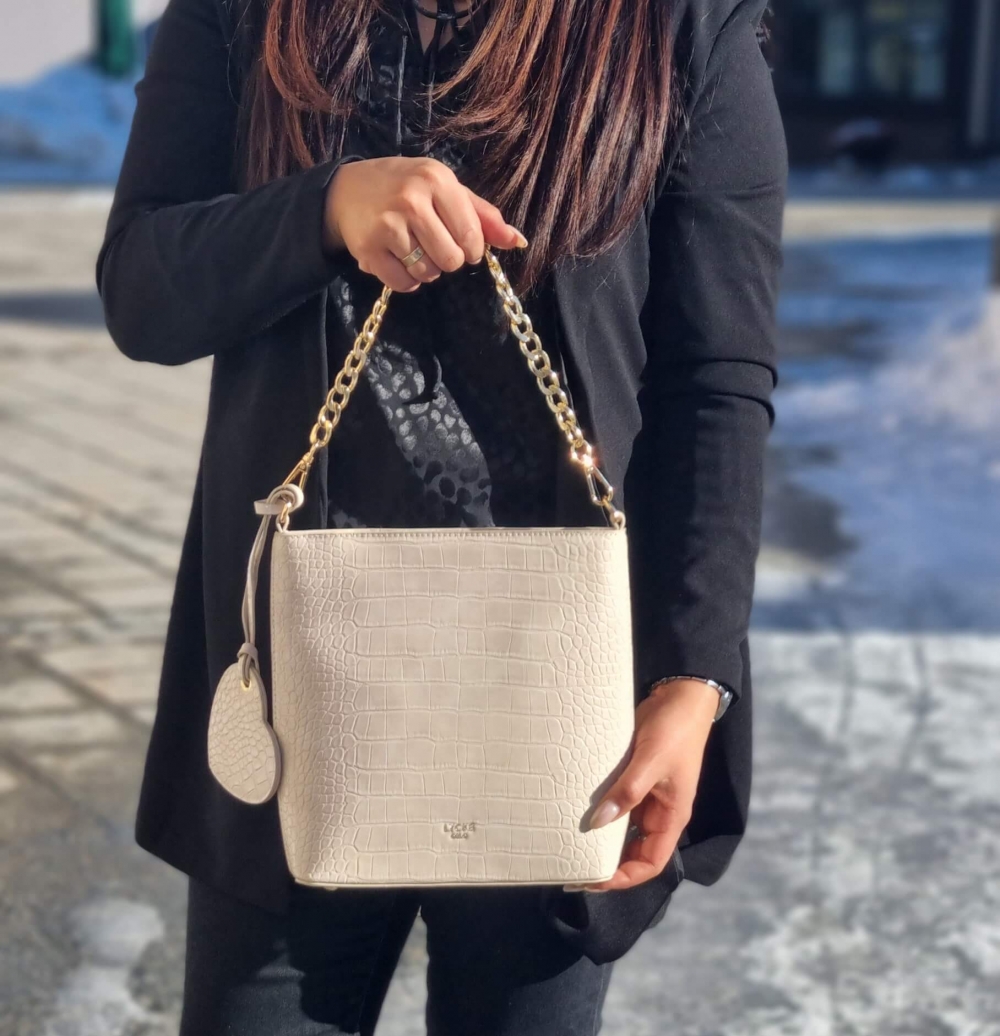 Lycke Hobo Veske, beige