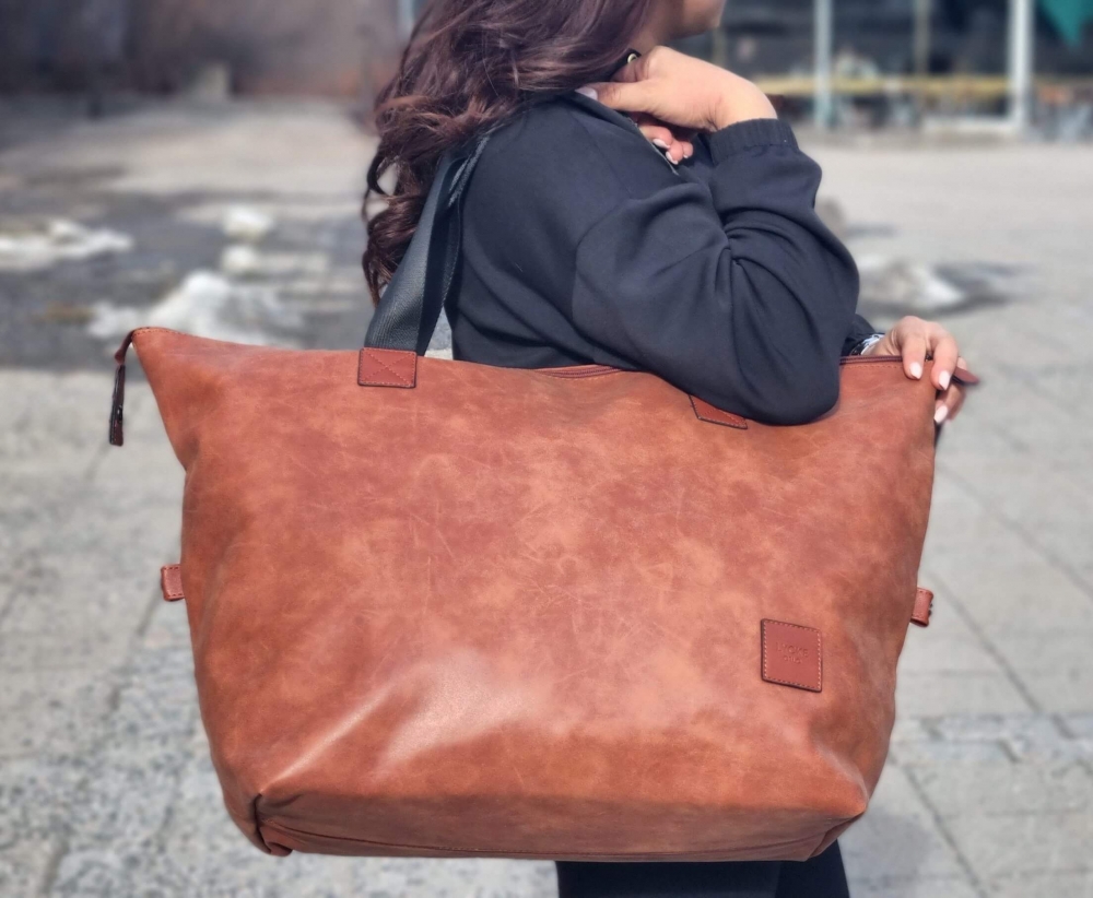 Lycke Weekendbag Kris, Cognac