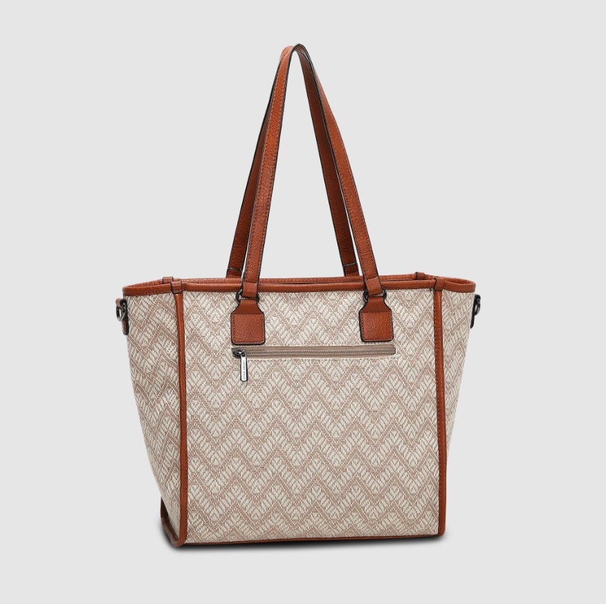 Lycke Tote Bag Flora, Beige