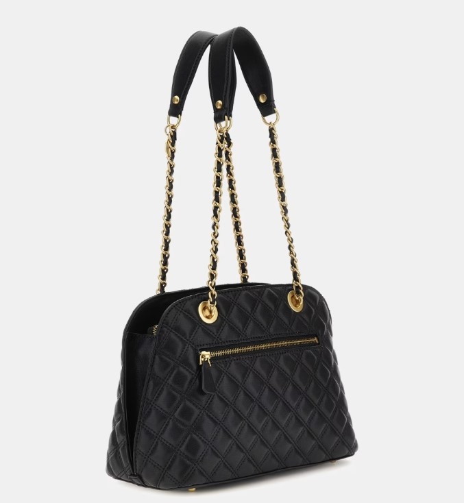 Guess Giully Dome Satchel, Black