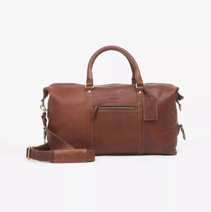 House of Sajaco Weekend Bag, Cognac