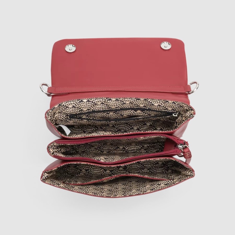 Lycke Flap Bag Fevik, Rød
