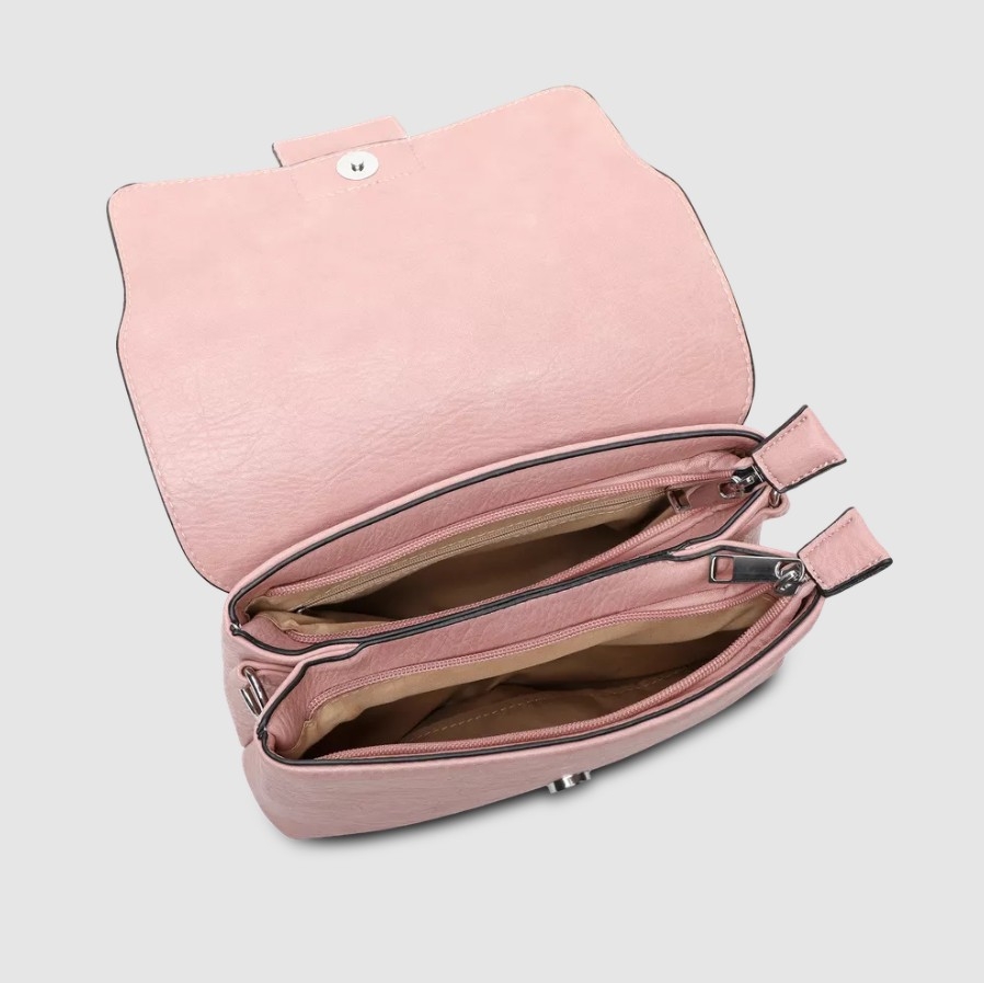 Duffy Flap Bag, Lys Rosa