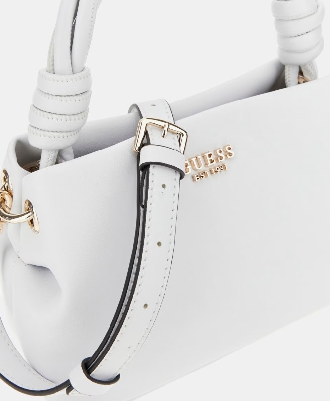Guess Sansa Top Handle Crossbody, White