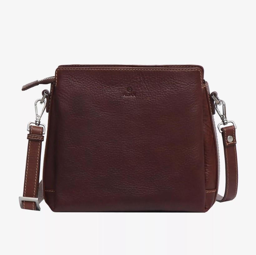 Adax Cormorano Shoulder Bag Sia, Coffee