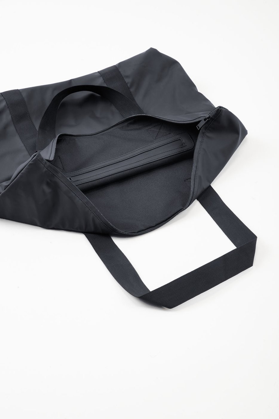 Rains Tote Bag Rush, Black, open