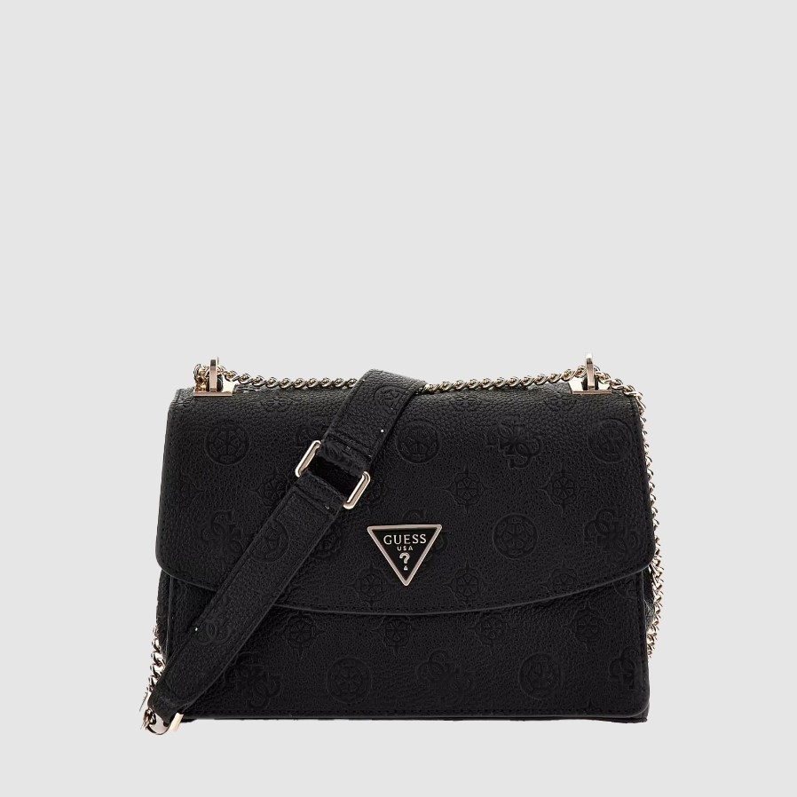 Guess Cresidia Convertible Crossbody Flap, Black