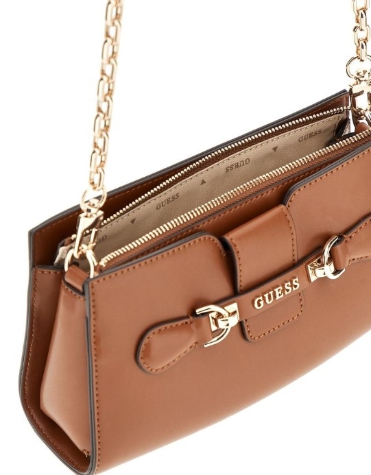 Guess Nolana Crossbody Top Zip, Cognac