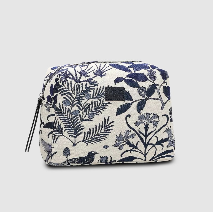 Lycke Toilet Bag Flora, Blå