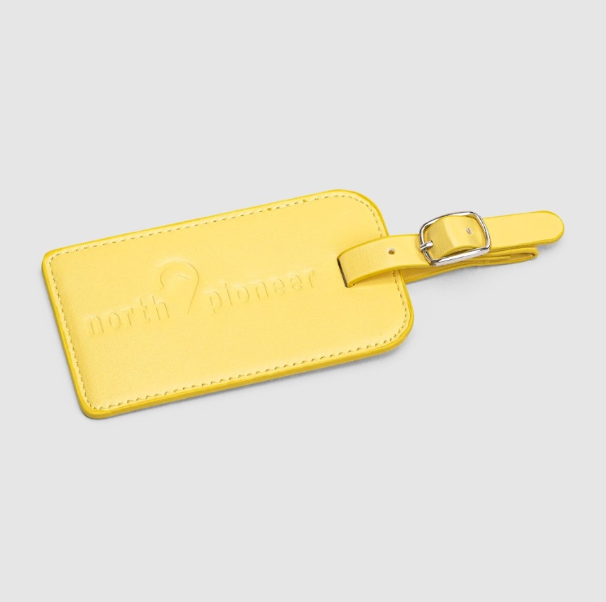 North Pioneer Luggagetag With Flap, Gul
