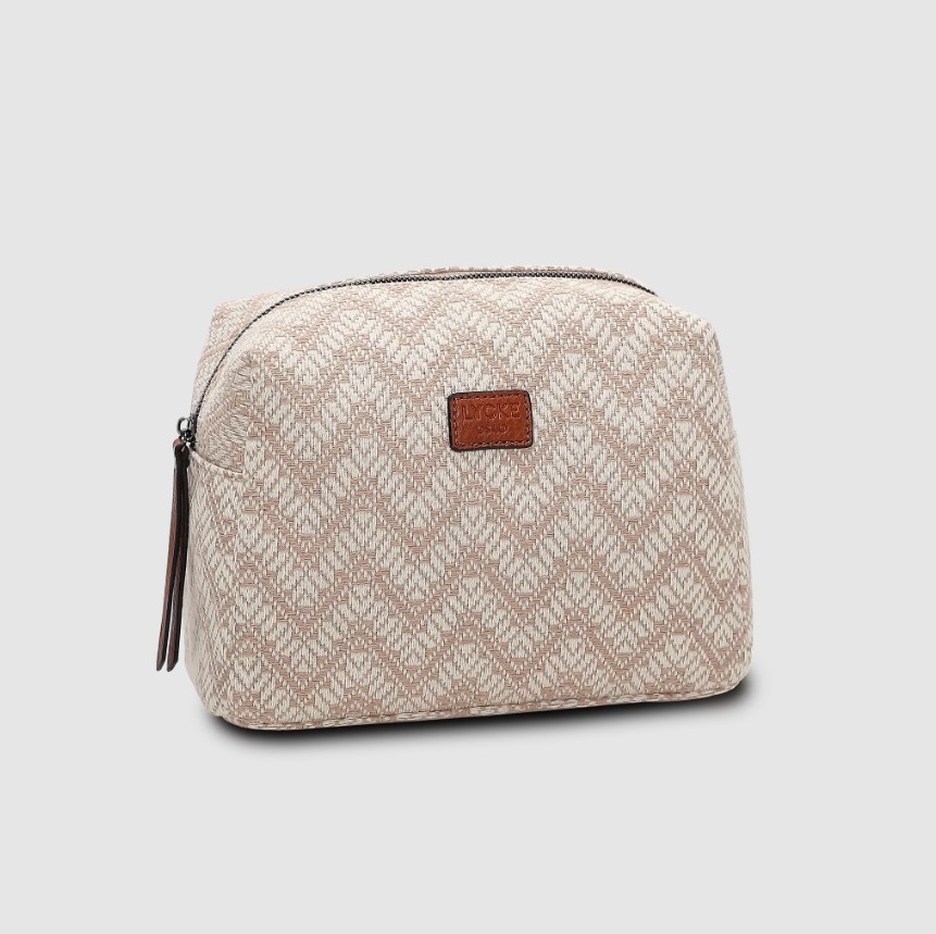 Lycke Toilet Bag Flora, Beige