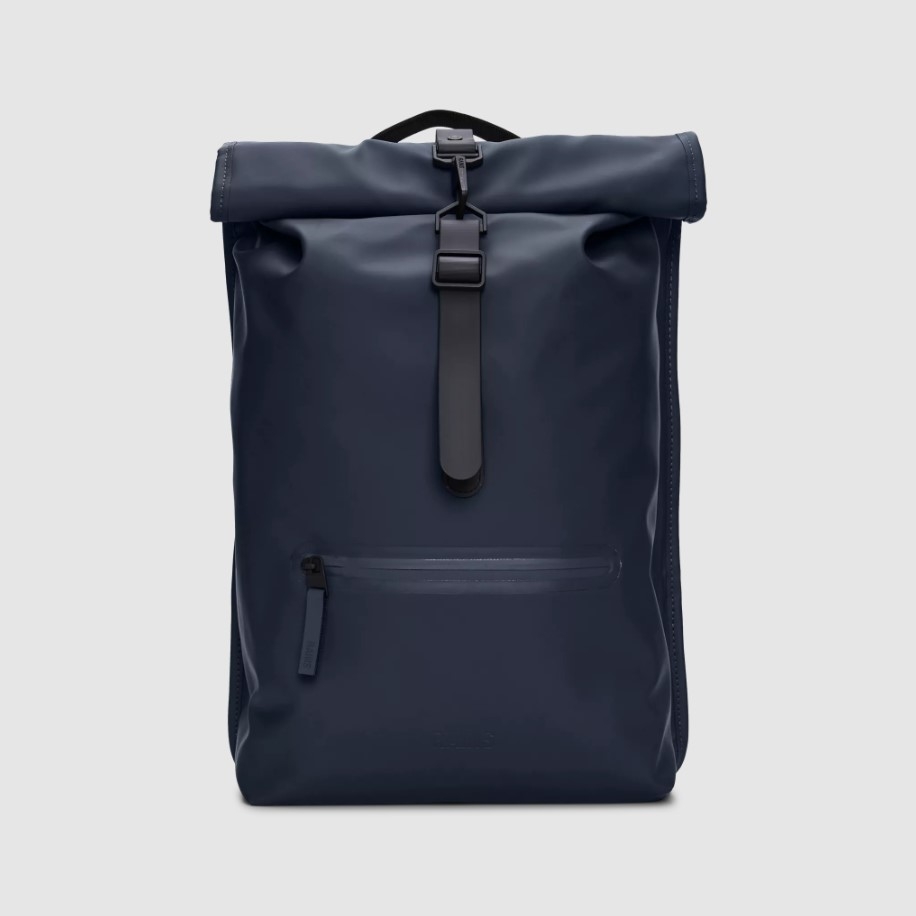 Rains Rolltop Rucksack, Navy