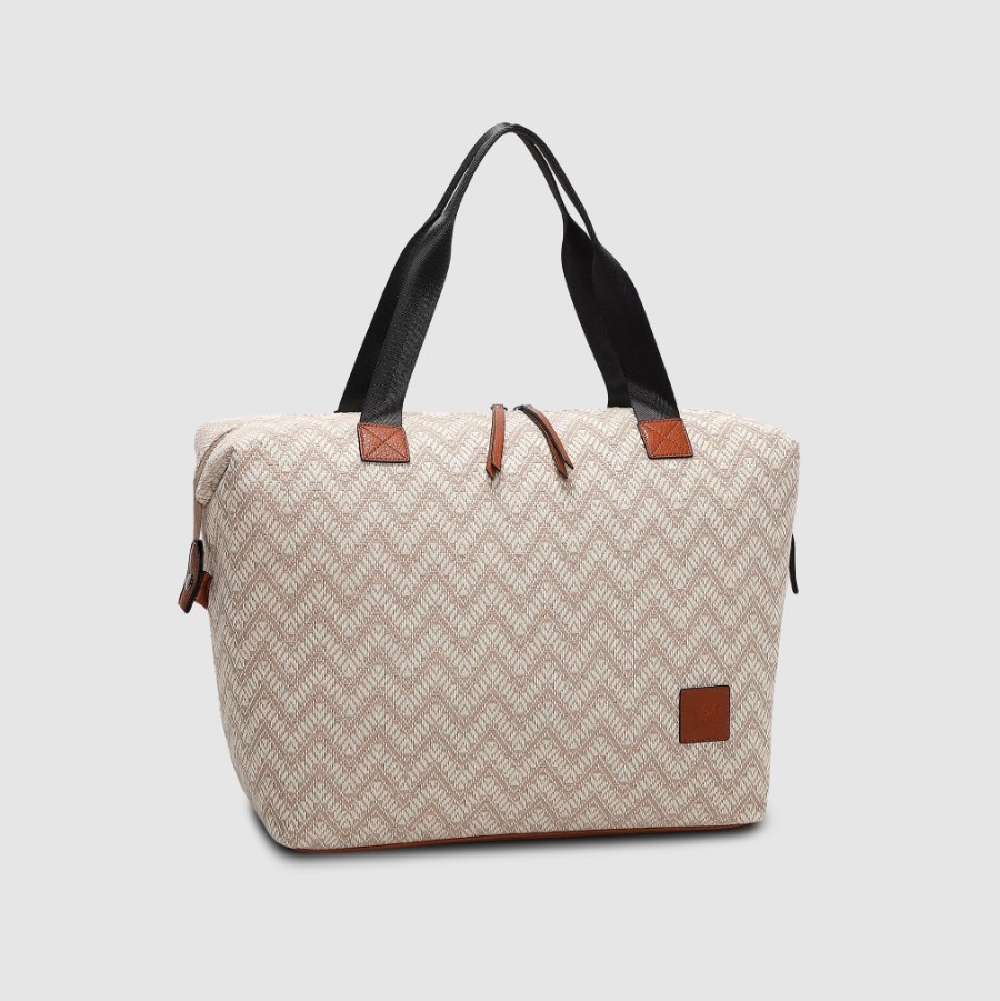 Lycke Weekendbag Flora, Beige