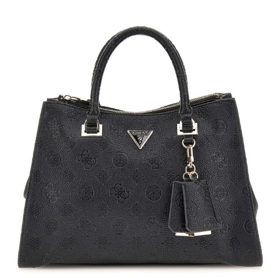 Guess Cresidia Society Satchel, Black