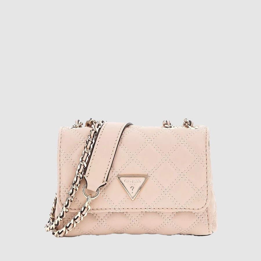 Guess Giully Mini 2 Comp Convertible Flap, Light Beige