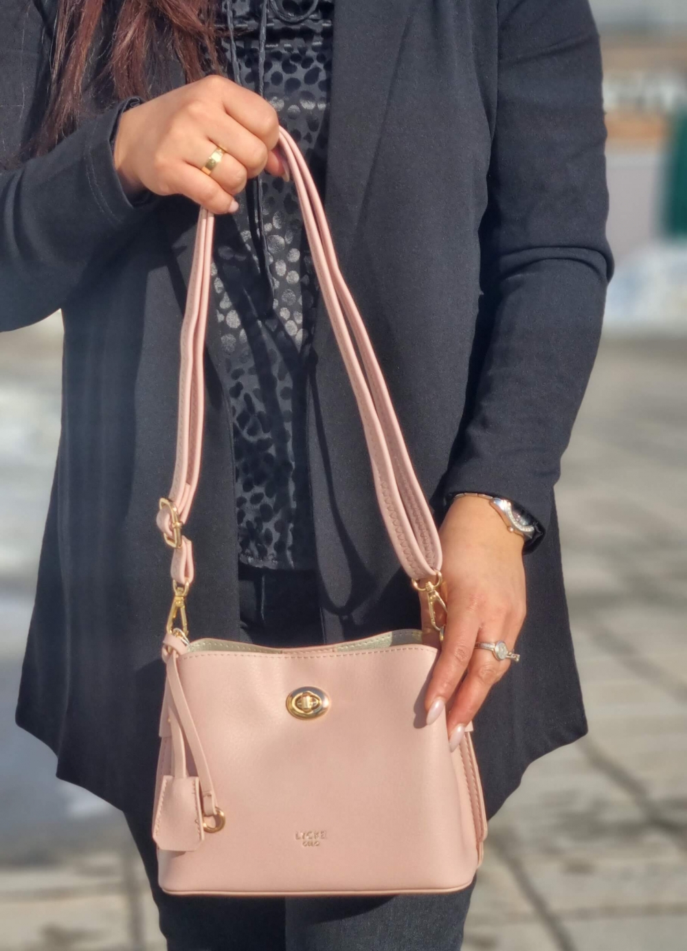 Lycke Crossover Veske, rosa