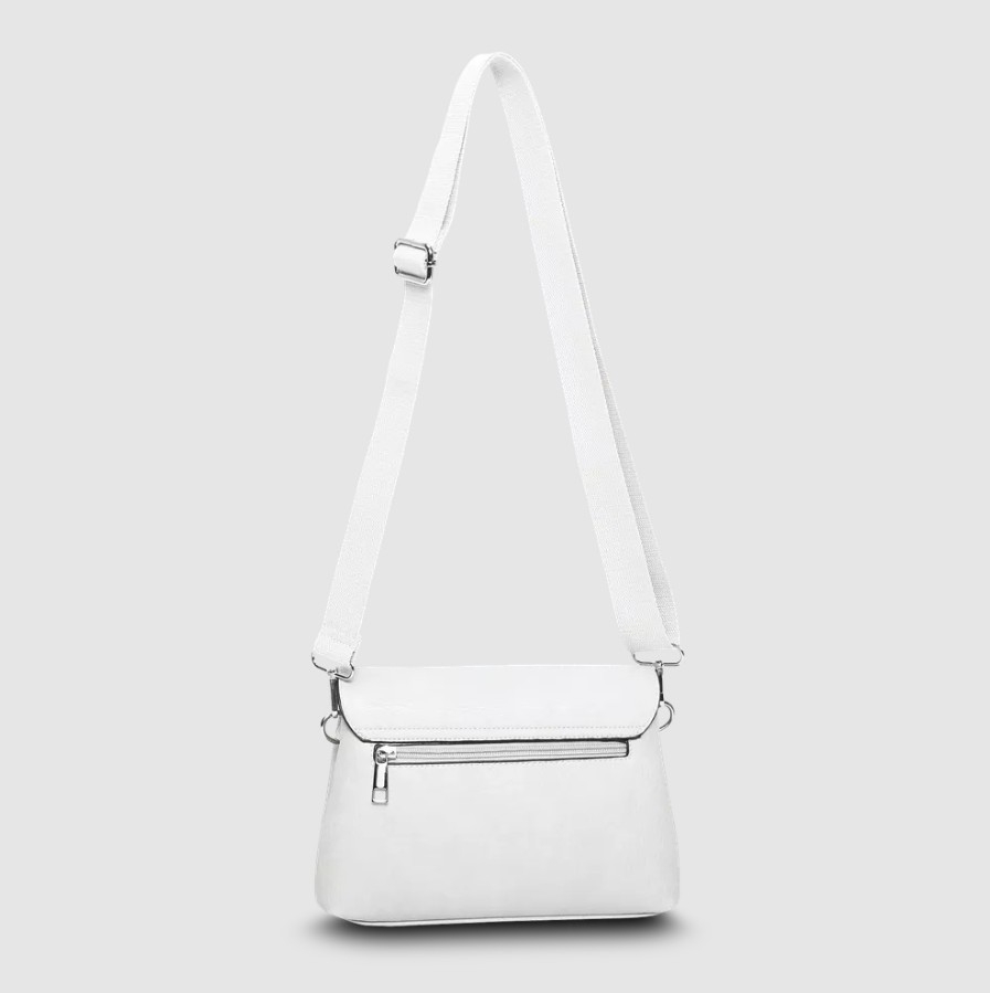 Duffy Flap Bag, Hvit