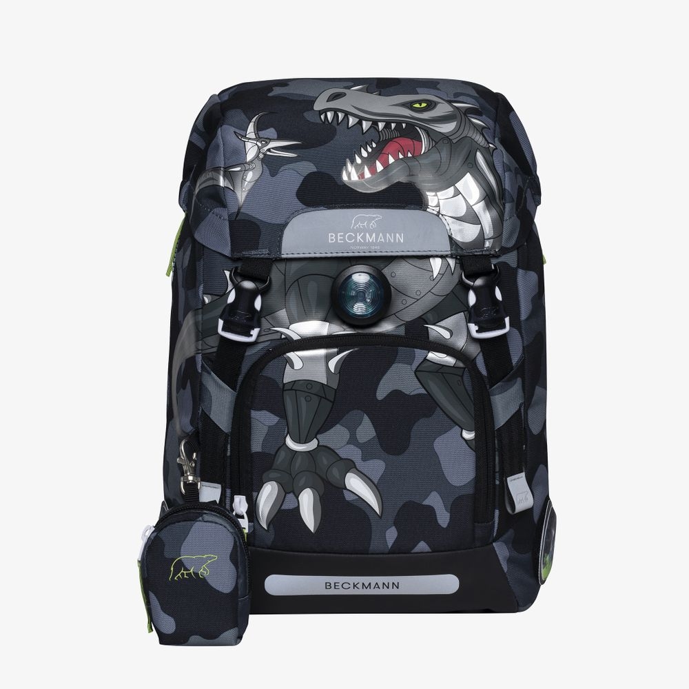 Beckmann Skolesekk Classic 22L, Camo Rex