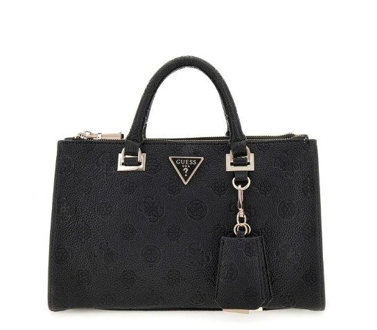 Guess Cresidia Status Satchel, Black