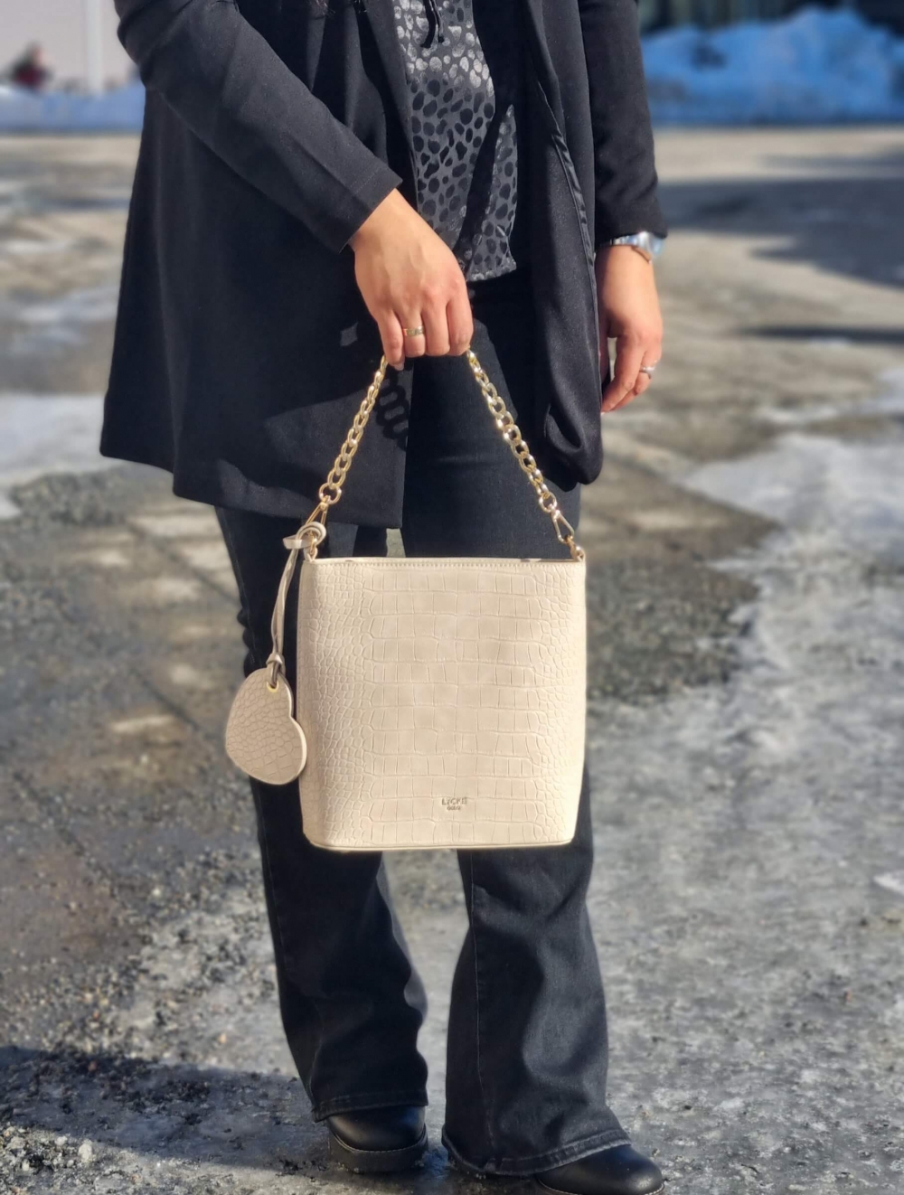Lycke Hobo Veske, beige