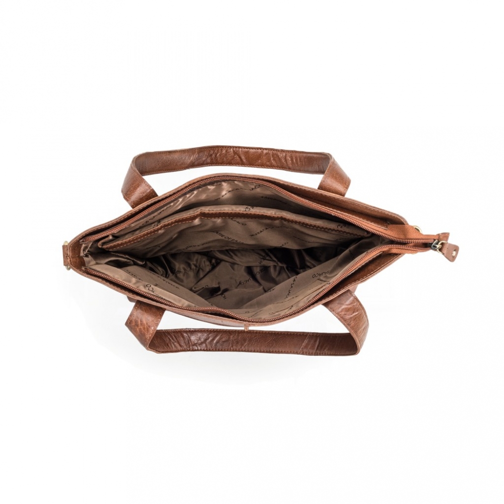House Tote Bag, Cognac