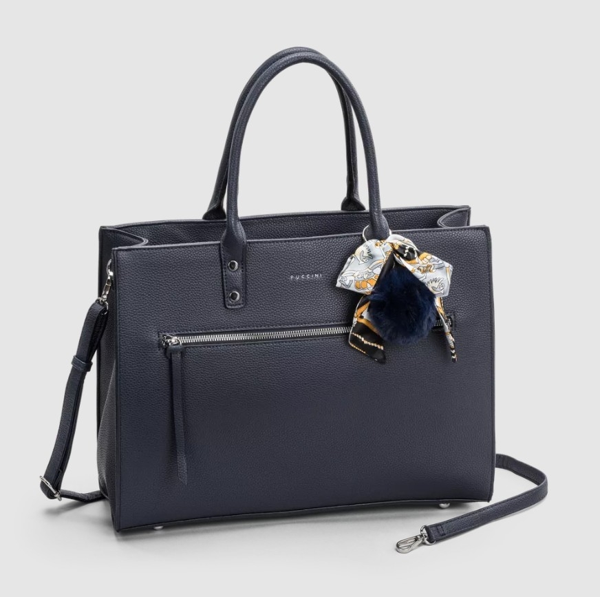 Puccini Tote Bag, Navy
