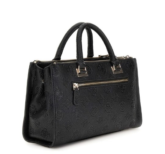 Guess Cresidia Status Satchel, Black