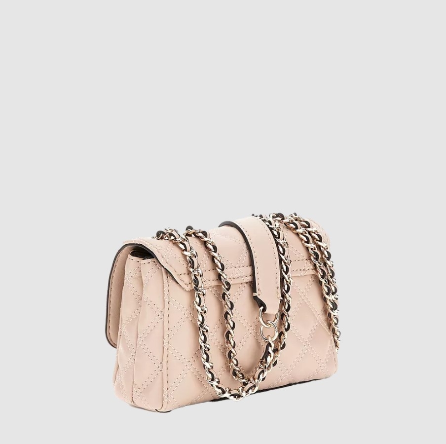 Guess Giully Mini 2 Comp Convertible Flap, Light Beige