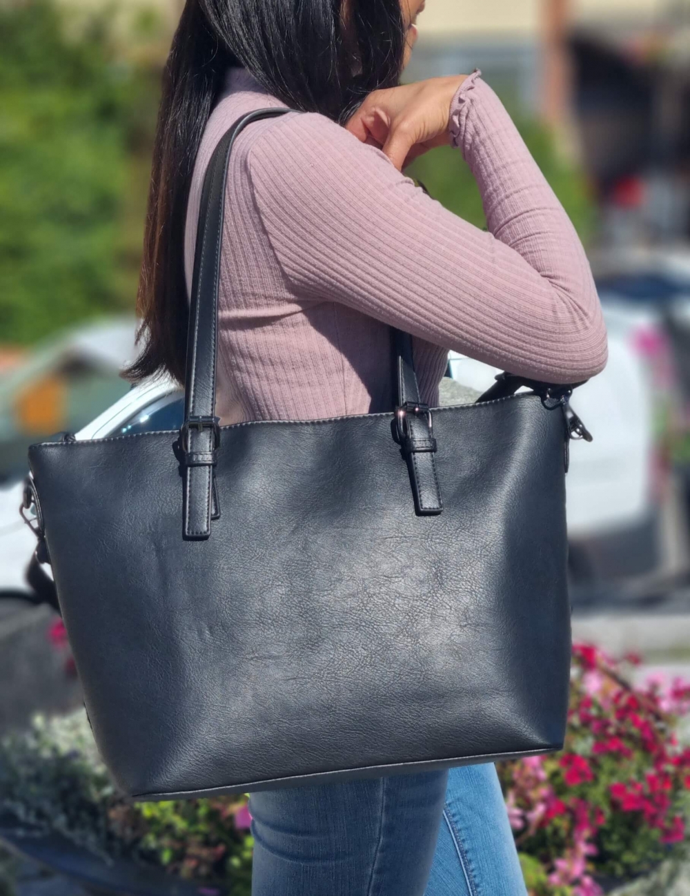 Puccini Tote Bag, Svart