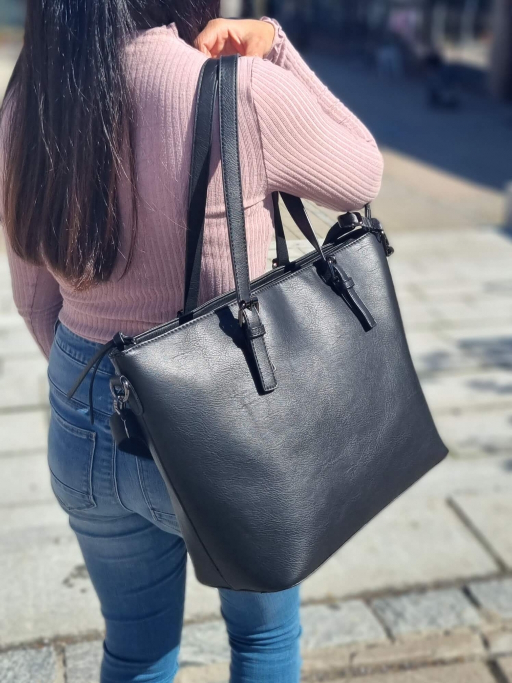 Puccini Tote Bag, Svart