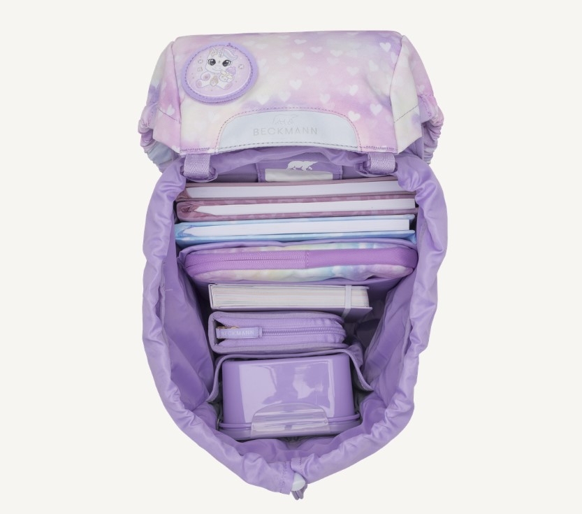 Beckmann Skolesekk Classic 22L, Unicorn Princess Purple