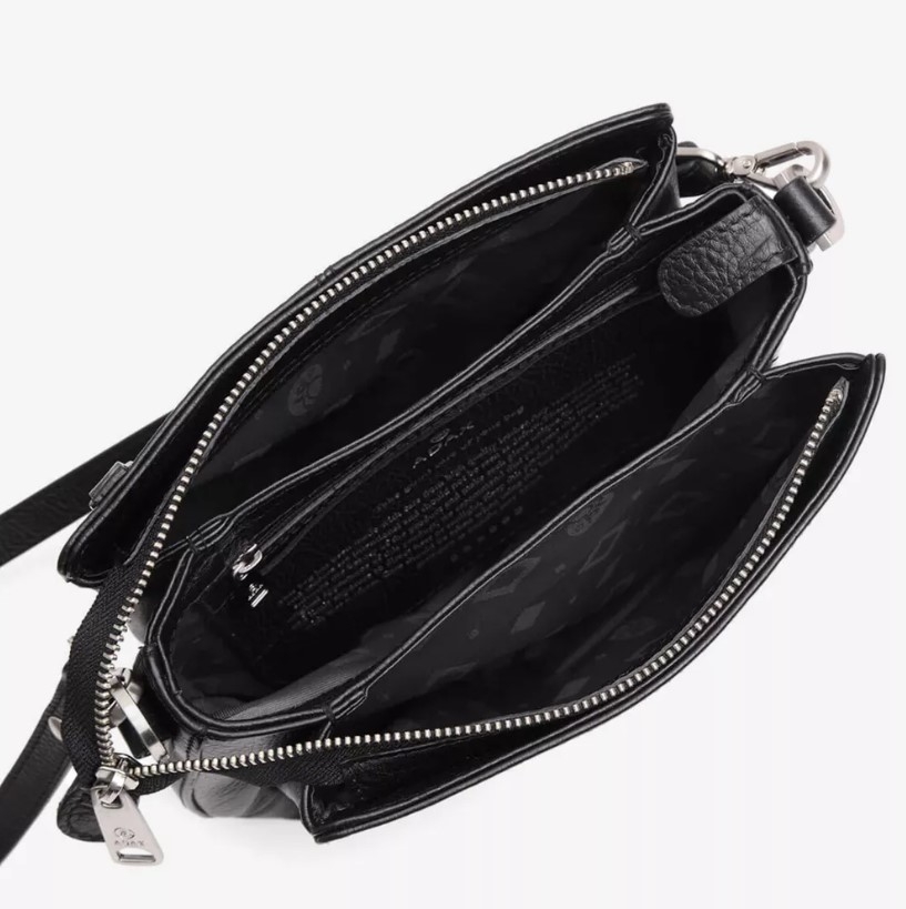  Adax Cormorano Shoulder Bag Sia, Svart