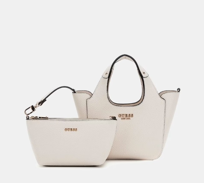Guess Helina Mini Tote, Bone