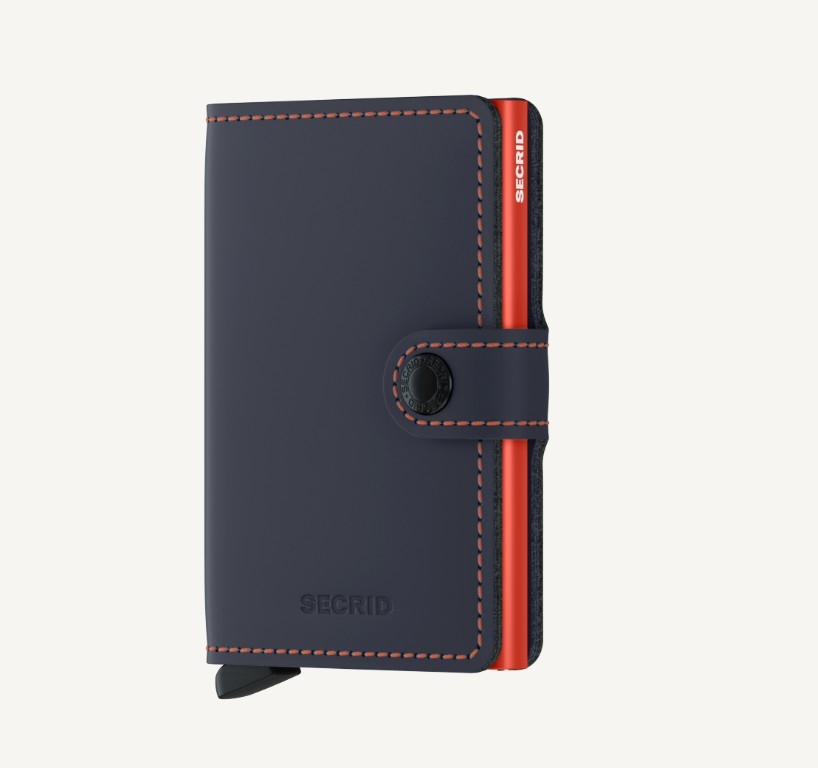 Secrid Miniwallet, Nightblue Orange