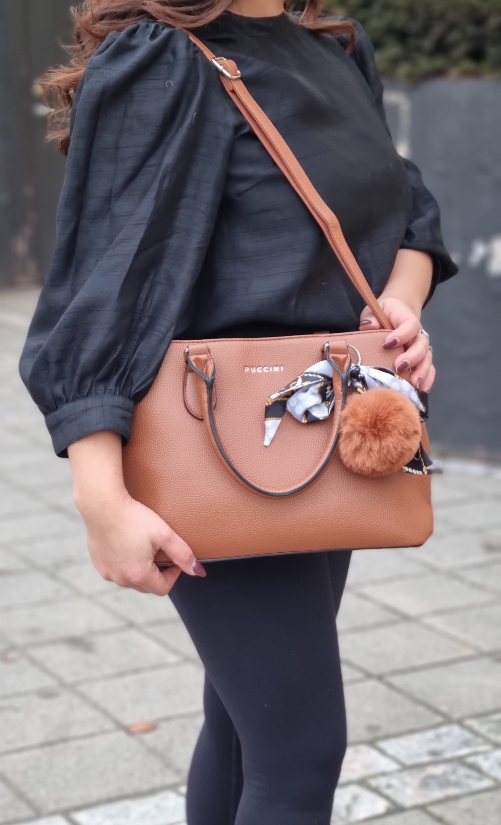 Puccini Handbag Anna, Camel