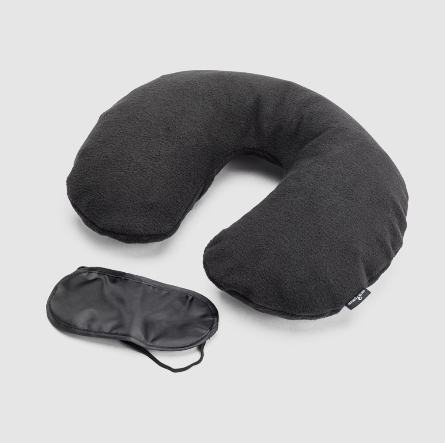 North Pioneer Neckpillow And Eyemask, Svart