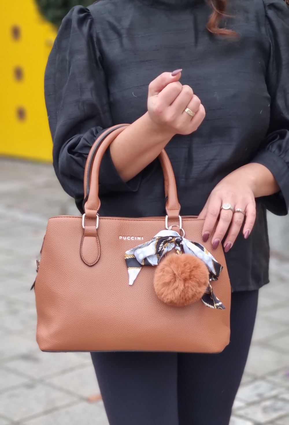 Puccini Handbag Anna, Camel