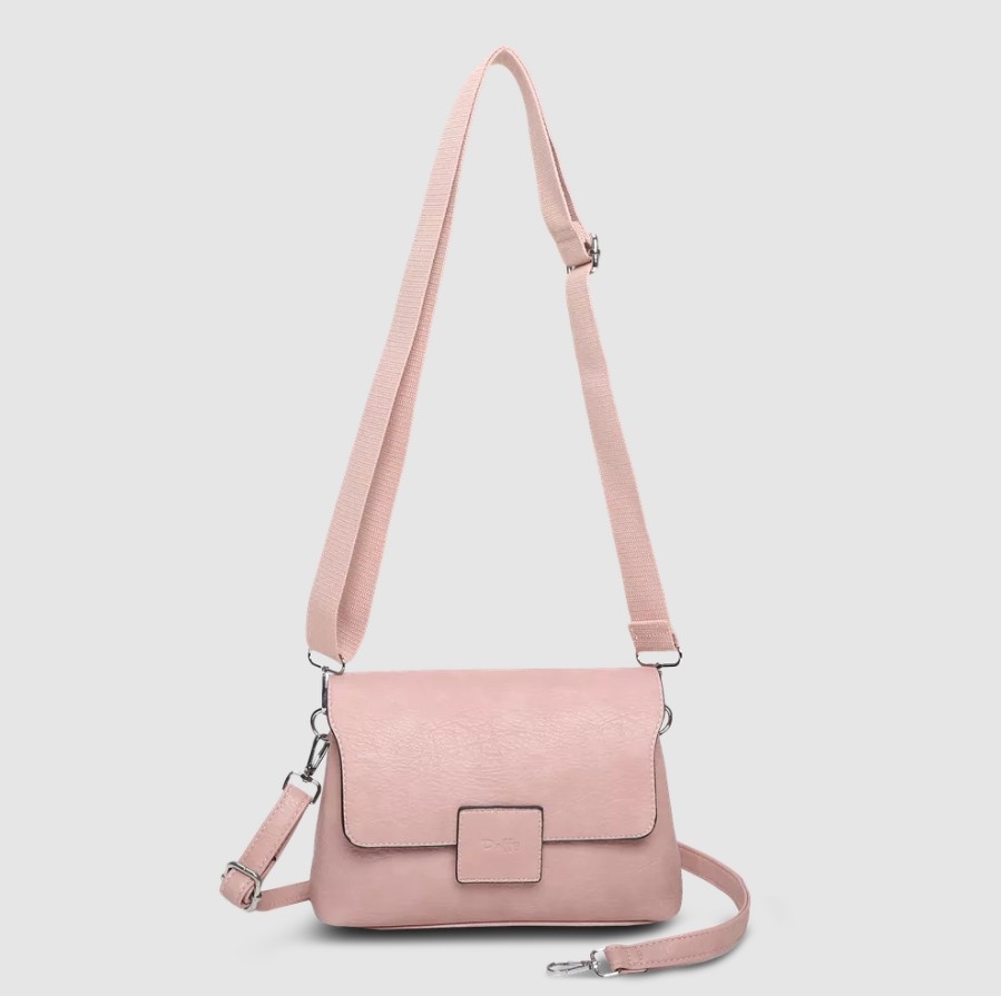 Duffy Flap Bag, Lys Rosa